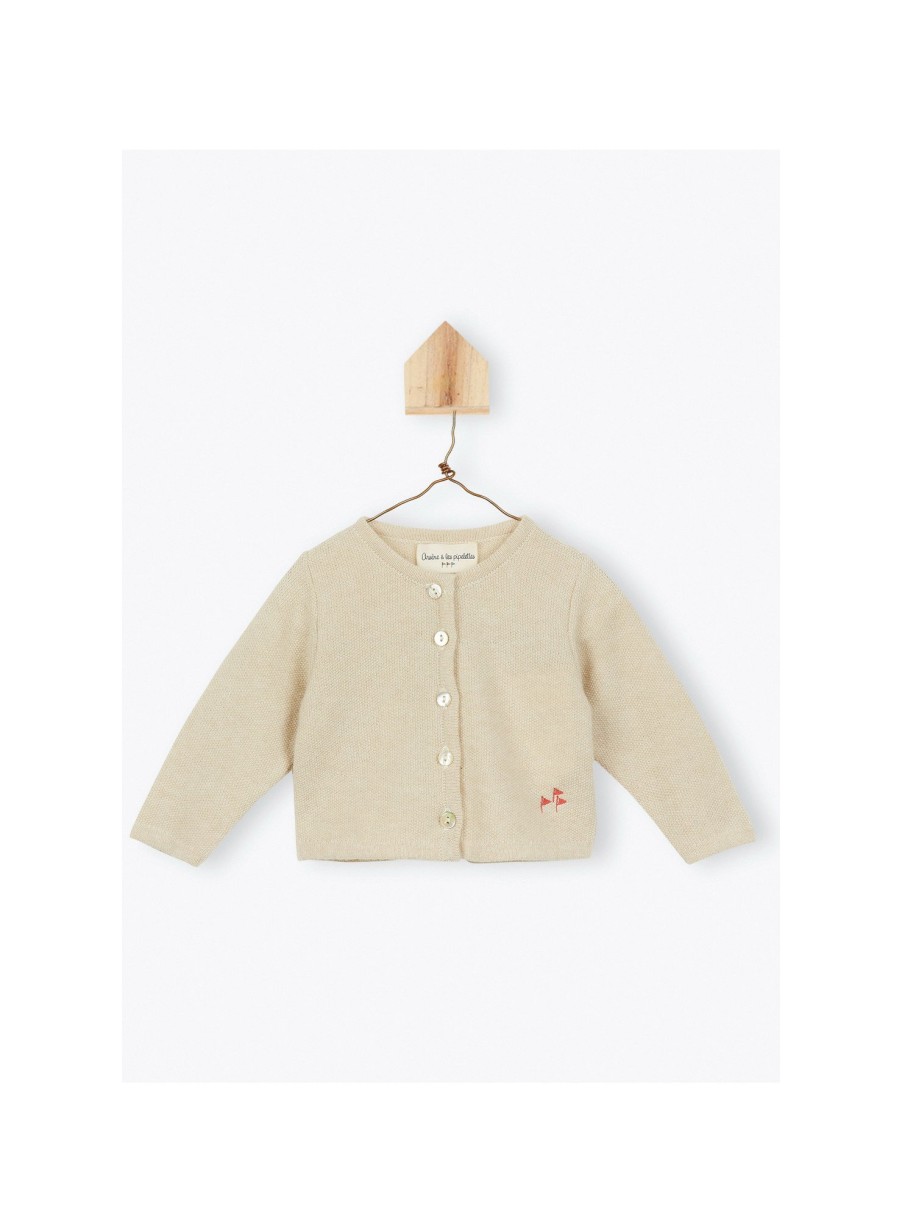 BÉBÉ Arsene et les pipelettes | Cardigan Tricote Naissance