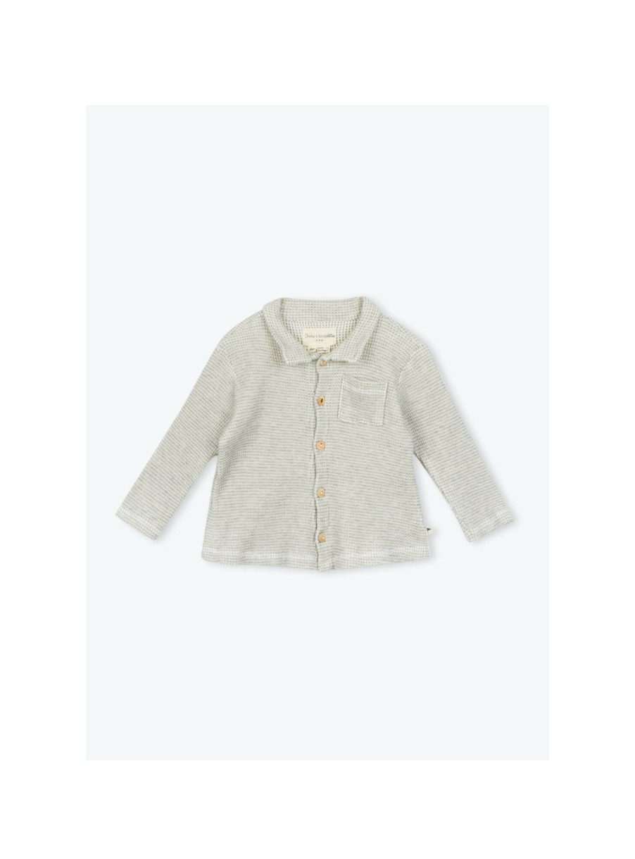 BÉBÉ Arsene et les pipelettes | Chemise Bebe Nid D'Abeille Bio