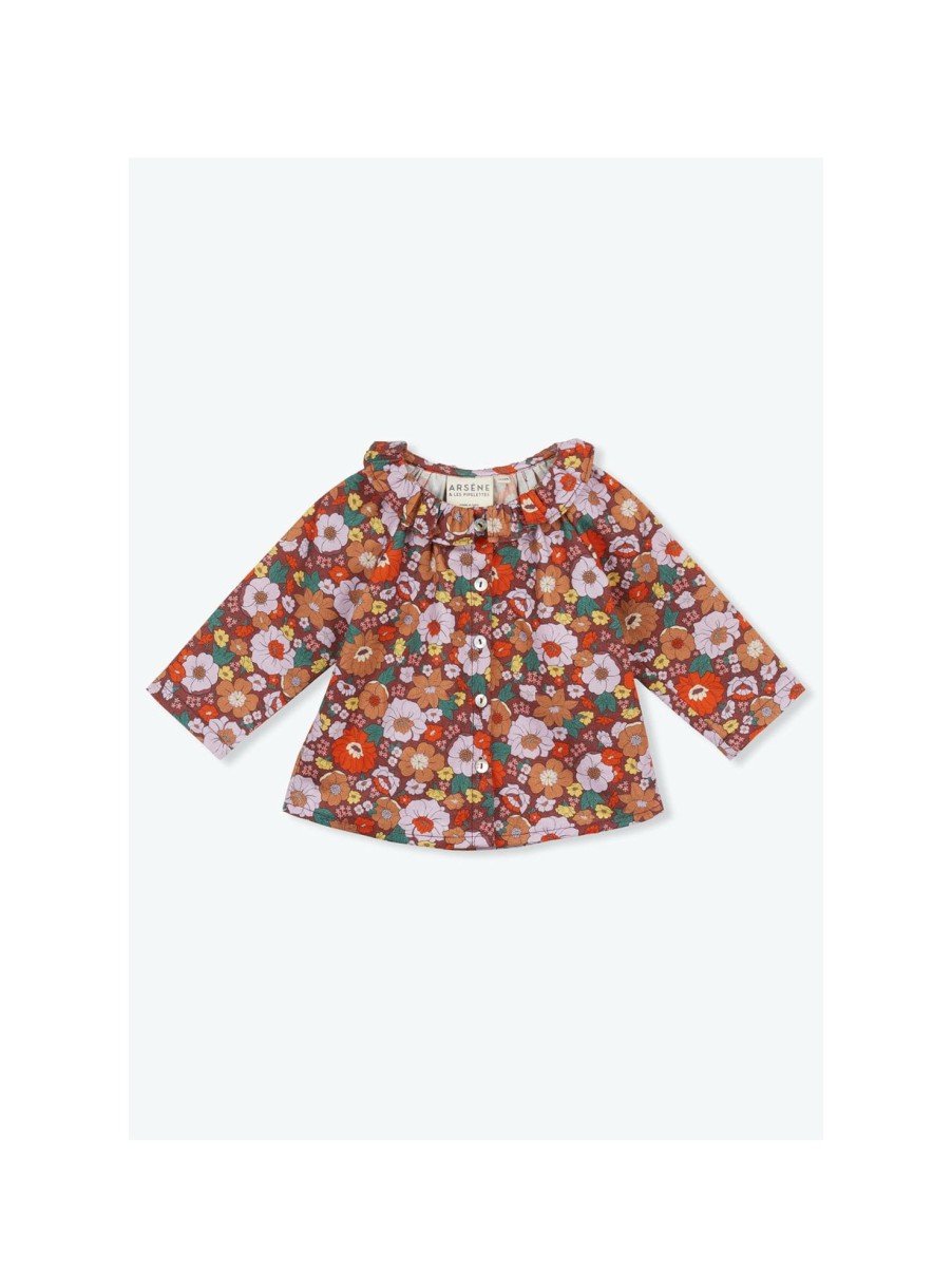 BÉBÉ Arsene et les pipelettes | Blouse Bebe Fleurs Vintage