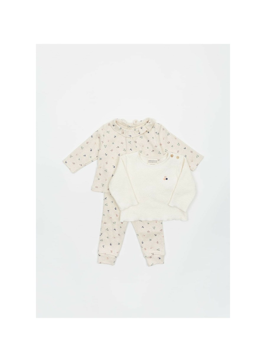 BÉBÉ Arsene et les pipelettes | Blouse Bebe Fleurs Bio