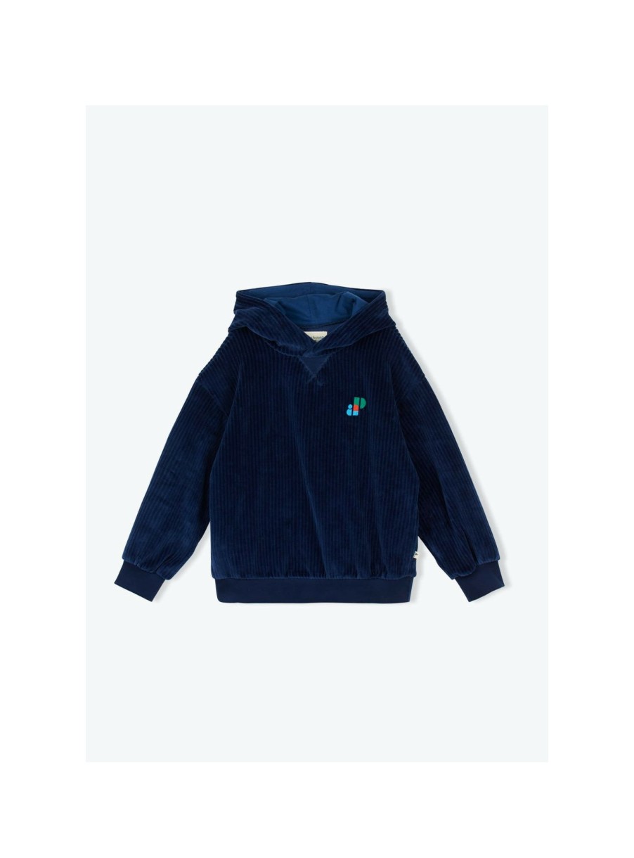 ENFANT Arsene et les pipelettes | Sweat Capuche Velours Cotele Bio