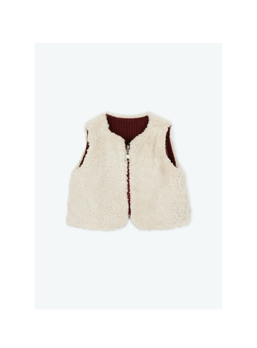 BÉBÉ Arsene et les pipelettes | Gilet Reversible Fourree Bio