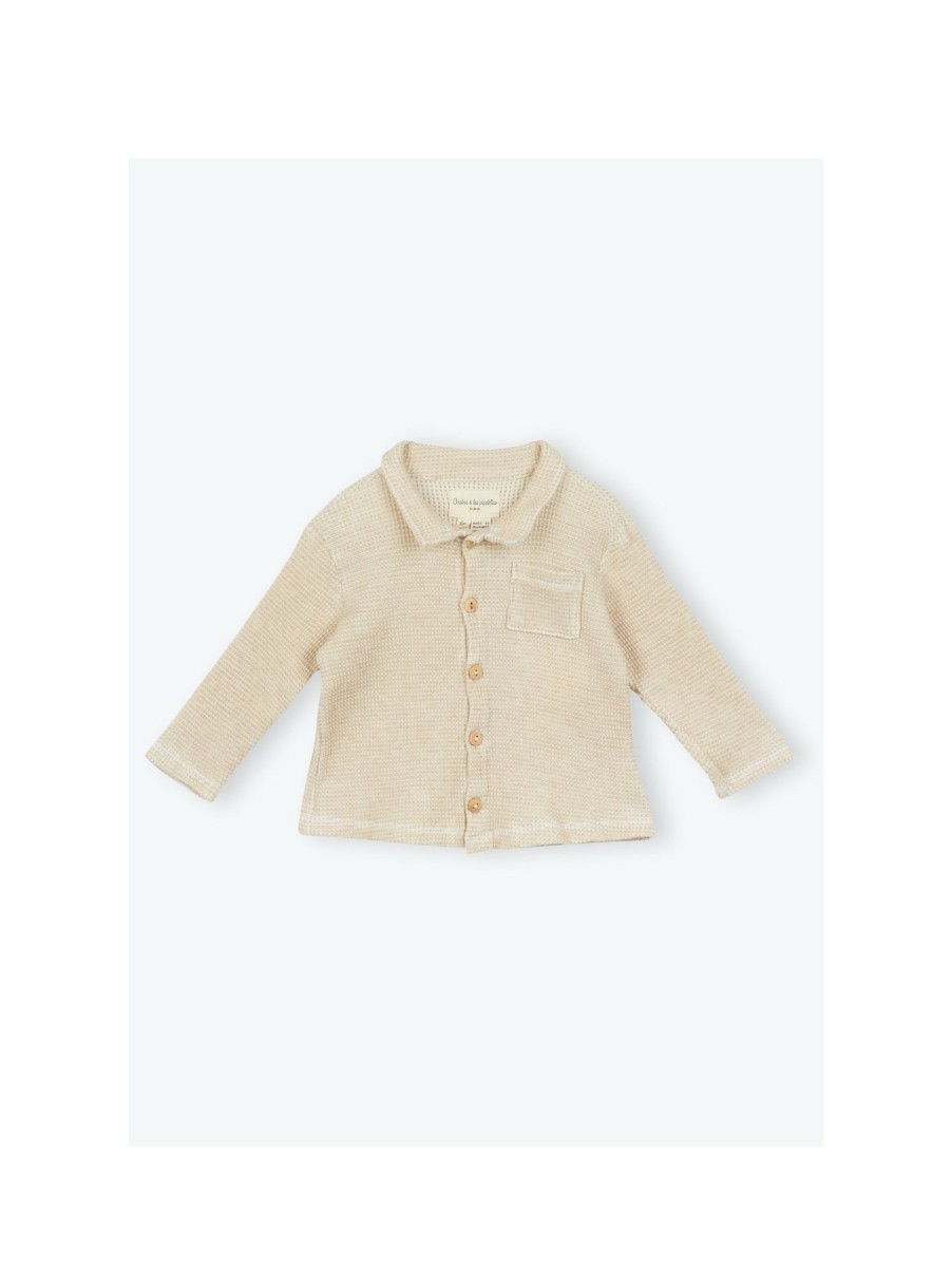 BÉBÉ Arsene et les pipelettes | Chemise Bebe Nid D'Abeille