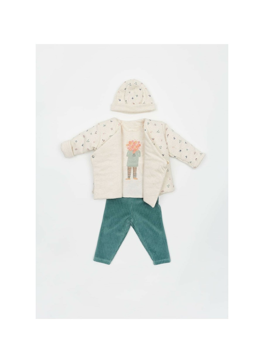 BÉBÉ Arsene et les pipelettes | Veste Bebe Fleurs Bio