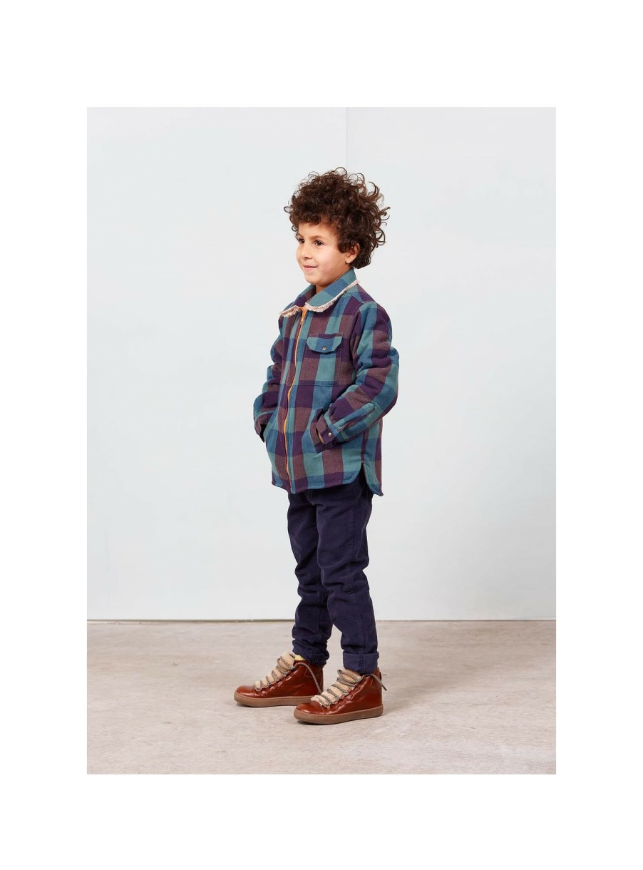 ENFANT Arsene et les pipelettes | Veste Carreaux Fourrure