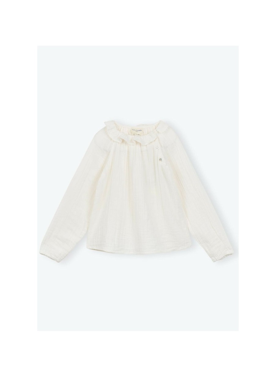 ENFANT Arsene et les pipelettes | Blouse Colerette Fille Double Gots