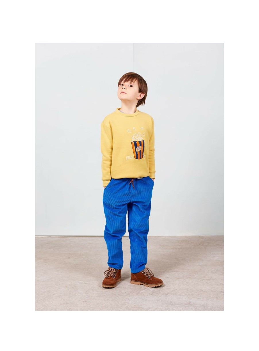 ENFANT Arsene et les pipelettes | Sweat Broderie Pop-Corn Bio