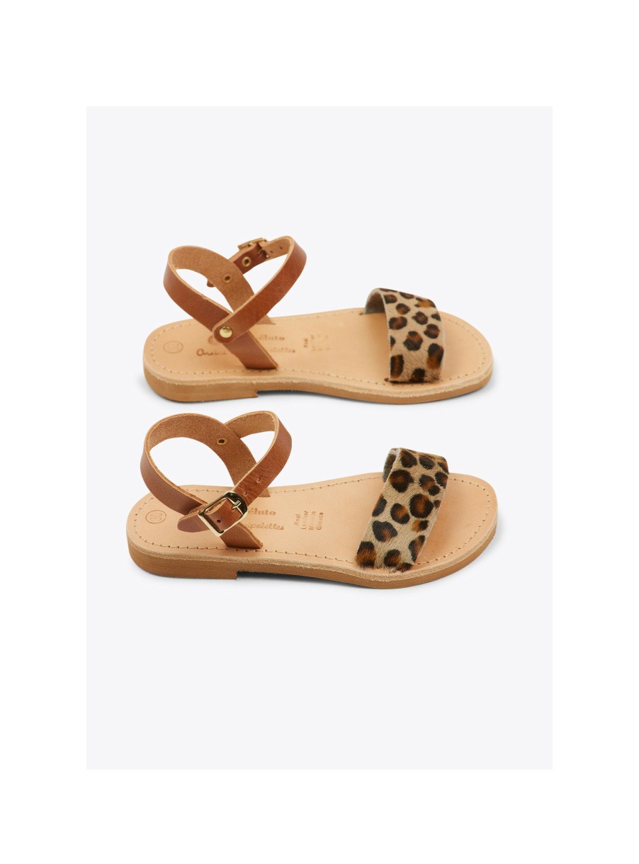 ENFANT Arsene et les pipelettes | Nu-Pieds Theluto Leopard