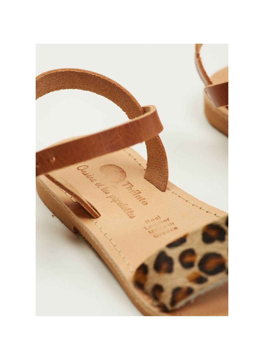 ENFANT Arsene et les pipelettes | Nu-Pieds Theluto Leopard